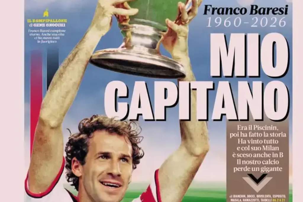 Penghormatan terakhir untuk Franco Baresi di Italia