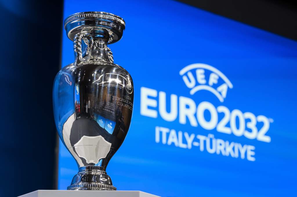 Pemandangan stadion sepak bola di Italia